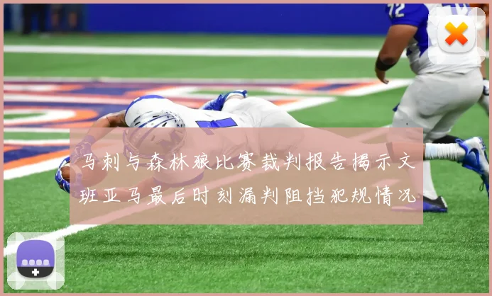马刺与森林狼比赛裁判报告揭示文班亚马最后时刻漏判阻挡犯规情况